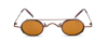 Hipster Small Sunglassess, Brown Frame,