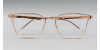 Browline Glasses, Clear Acetate Outside Brozen Inside