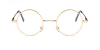 Discount round glasses for men, Retro Golden