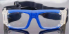 Blue Acetate Prescription Safety Glasses for basketball front